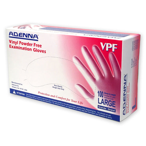 Adenna - VPF Vinyl Powder Free (PF) Exam Gloves