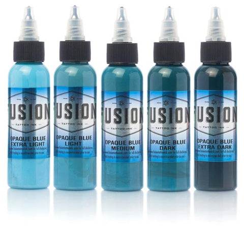 Fusion Ink - Opaque Blue Set