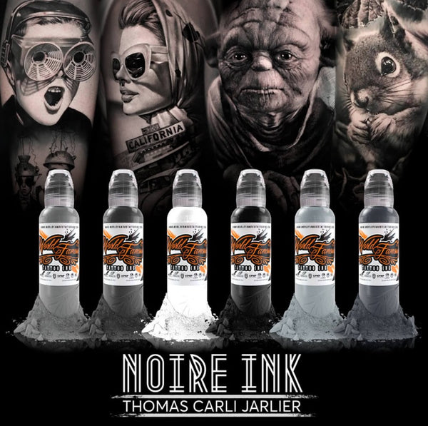 World Famous Tattoo Ink Thomas Carli Jarlier- Noire Ink Set 1oz