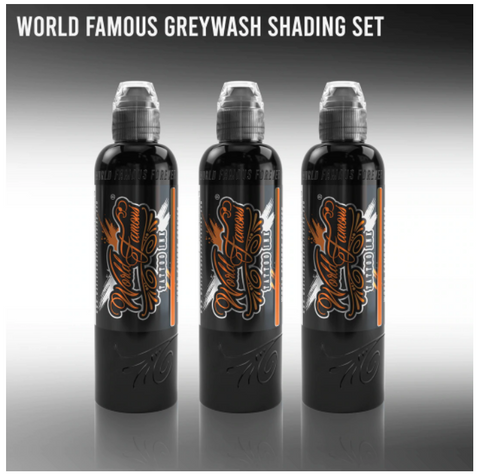 World Famous - 3 Bottle Gray Wash Set